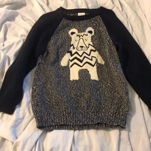 Gymboree 5T Bear holiday sweater